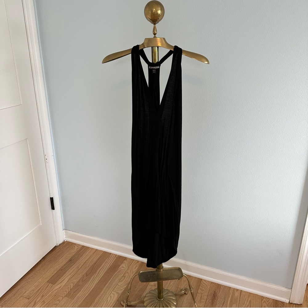 Express Black Halter Dress